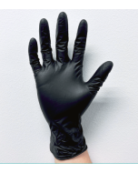 NestShield® Extra Thick Nitrile Examination Gloves, Black, 6 mil, powder free, small,, 100/pk, 1000/cs